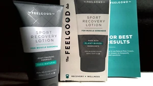 The Feelgood Lab Sport Recovery Lotion 100% Natural 3.4 Fl Oz New - Picture 1 of 3