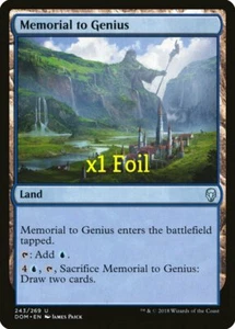 MTG Foil Dominaria DOM Memorial to Genius MINT - Picture 1 of 1