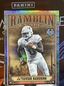 JATAVION SANDERS 2023 BOWMAN CHROME UNIVERSITY RAMBLIN MAN REFRACTOR RC Texas⭐️ - Picture 1 of 2