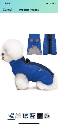 Pet Dog Vest Jacket Warm Waterproof Clothes Winter Padded Coat  Small - Image 1 of 4