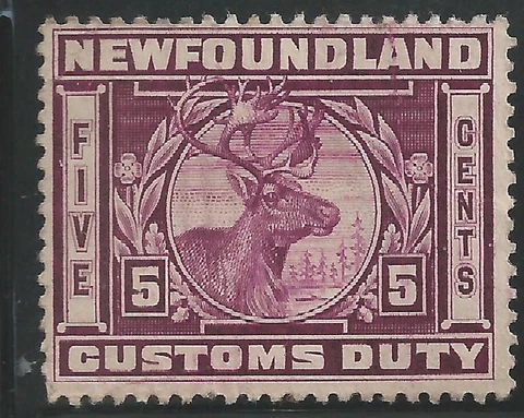 Canada Revenue - Newfoundland - Van Dam no NFC 5 - MNG Cover