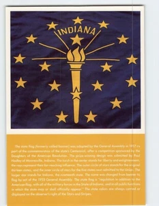 Postal bandera del estado de Indiana - Imagen 1 de 2