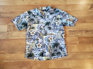 Camisa de aloha hawaiana CLÁSICA MEDIANA Royal Creations hecha en EE. UU. - Imagen 1 de 8