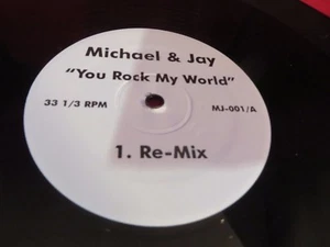 RARE MICHEAL JACKSON & JAY-Z YOU ROCK MY WORLD REMIX 12" SINGLE+RADIO VERS HEAR - Picture 1 of 2