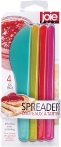 Spreaders, Reusable Plastic Knives, Assorted Colors, 4 Count - Picture 1 of 12