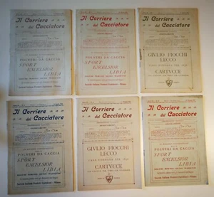 Lotto rivista IL CORRIERE DEL CACCIATORE 12 numeri del 1921 Anno III - Picture 1 of 10