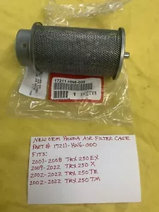 NUEVO FABRICANTE DE EQUIPOS ORIGINALES HONDA AIR FILTER JAULA (17211-HN6-000) TRX250EX,TRX250 TE,TM RECON - Imagen 1 de 3