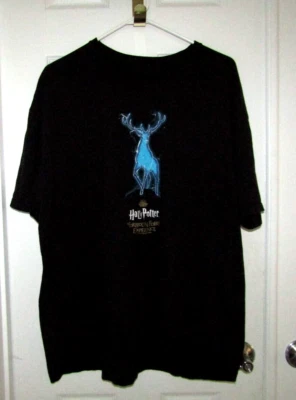 Rare Exclusive Harry Potter Forbidden Forest Experience Stag Tee Shirt XXL Black - Image 1 of 4