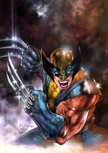 WOLVERINE X-MEN IMPRESIÓN FIRMADA - Tom FLEMing - Imagen 1 de 1