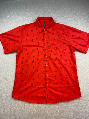 True Rock Shirt Mens XL Red Palm Tree Beach Outdoor Casual Party Coastal Aloha - Image 1 of 4