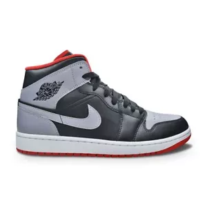 Nike Air Jordan 1 Mid ""Bred Shadow"" DQ8426 006 nero cemento grigio fuoco - Foto 1 di 5