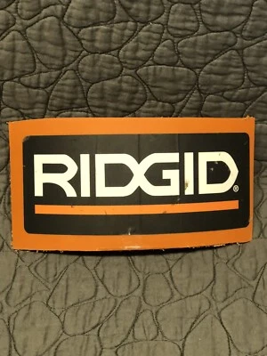 Placa RIDGID-Placa-Logo-Loja Mancave~ Garagem~ Plástico 9 1/2"x 4 1/2" - Imagem 1 de 2