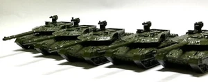 T-90M 1/100 15mm Fiamme della Guerra Set 5pz NON VERNICIATO - Foto 1 di 2