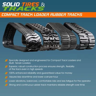 Dos pistas de goma 13" 320x86x52 se adapta a Kubota se adapta a SVL65-2, SVL75, SVL75-2, SVL75C Foto 1 de 4