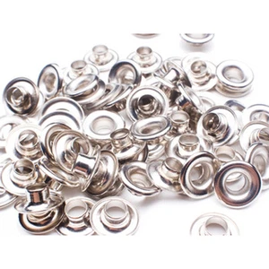 Suministros para hacer corsés: Grommet + Lavadora - Sz. 00 Plata (1 bruto-144pcs) - Imagen 1 de 1
