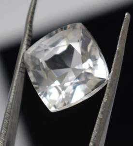 Zafiro blanco corte cojín 11 quilates aprox. Hermosa piedra preciosa de zafir... - Imagen 1 de 9