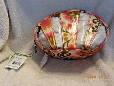 Estuche de Maquillaje Cosmético Vera Bradley Volantes Little Seashell Folclórico Nuevo con Etiquetas Foto 1 de 3