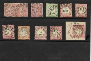 Hufeisenstempel / ELBERFELD 10 feinst-Kabinett-Stücke, je Hufeisenstempel auf Pa - Bild 1 von 1