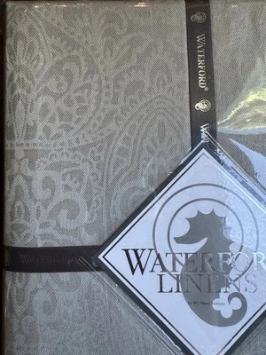 $90 NEW SARAH GRAY WATERFORD LINENS TABLECLOTH Oblong 70”x144” 12 To 16 Seats - Image 1 of 4