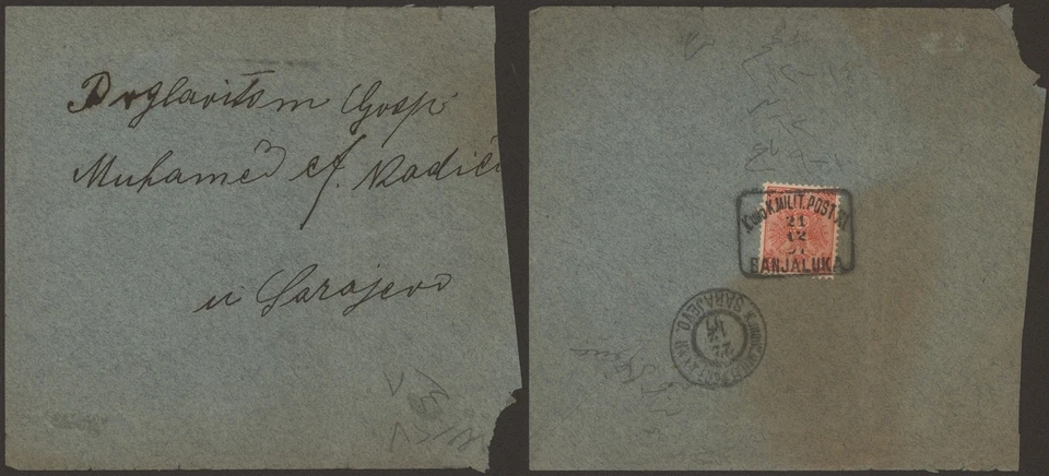 Bosnia 1897 - Field Post Cover Sarajevo C217 - Image 1 of 1