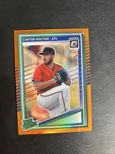 2025 Donruss Optic Carter Holton Orange /199 Atlanta Braves - Picture 1 of 2
