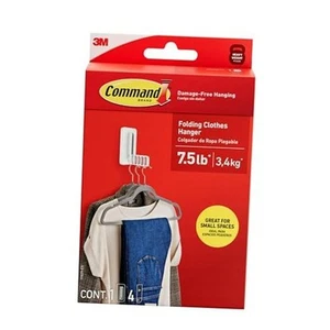 Folding Clothes Hanger, Holds up to 5 Hangers 7.5 lb, 1.5lbs per Rung, 1 Hook - Picture 1 of 7