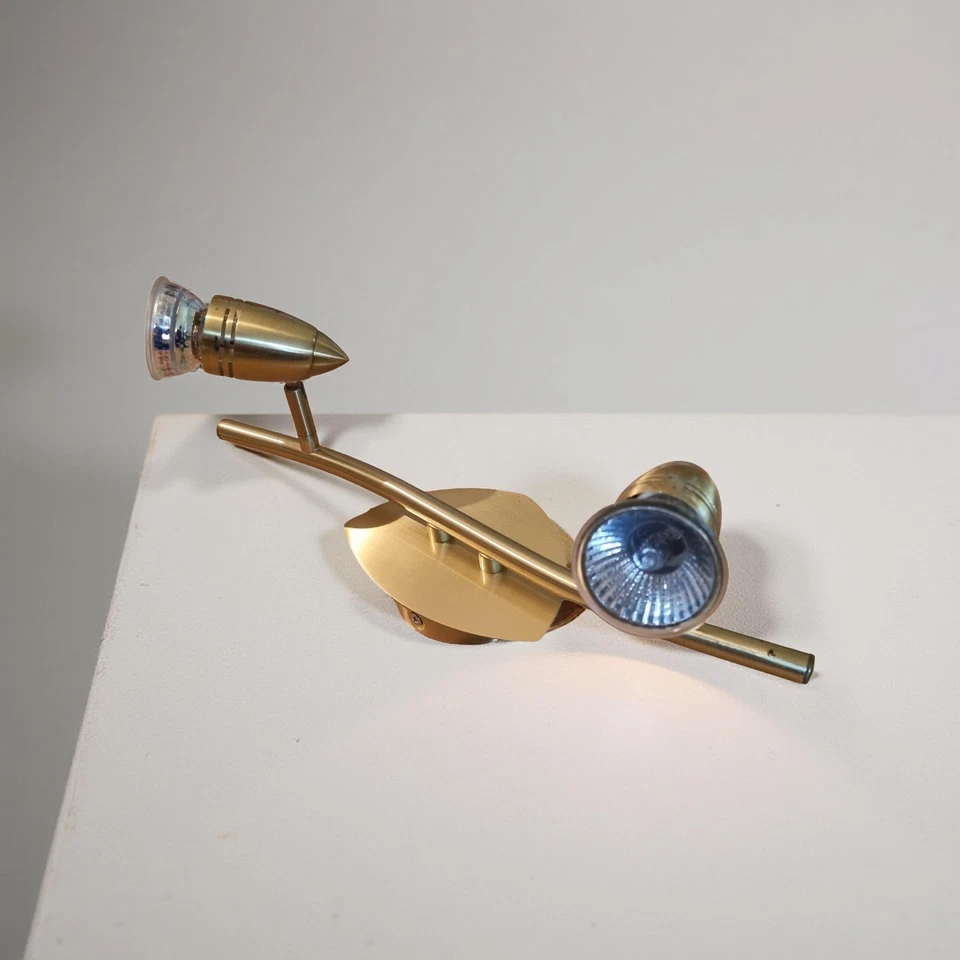 Deckenleuchte 2-flammig Metall goldfarben ca. 35cm - Bild 1 von 1