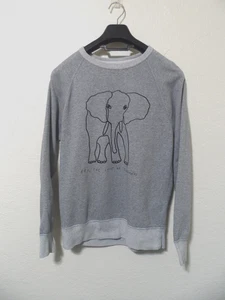 J.Crew Women's Gray David Sheldrick Elephant Sweatshirt XS - Picture 1 of 9