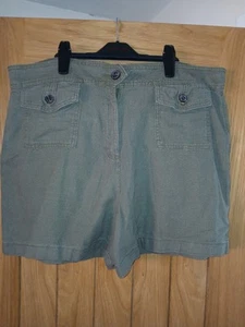 Ladies Khaki Shorts 18 - Picture 1 of 2