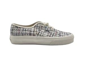 Vans Authentic Women Sneakers Authentic Woven Plaid Marshmallow White Size 6.0 - Picture 1 of 7