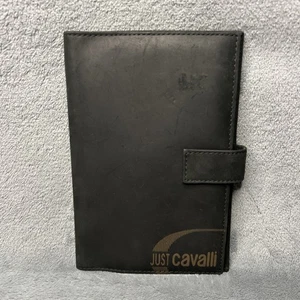 De Colección Just Cavalier Pasaporte Billetera Cuaderno Cubierta Cuero Hecho en Italia Y2K - Imagen 1 de 10