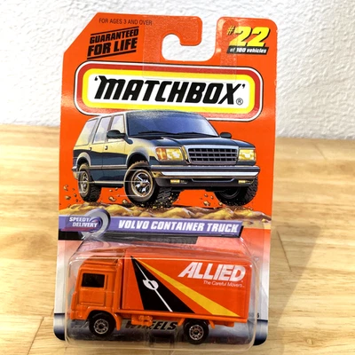 Matchbox Speedy Delivery Series 1998 Volvo Container Truck #22 of 100 #36456 - Image 1 of 4