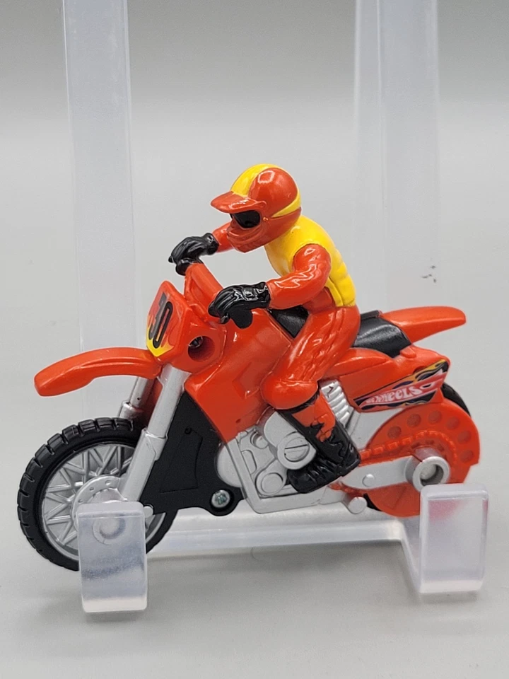 Motocicleta de fricción Hot Wheels con Stunt Rider rojo amarillo Foto 1 de 4