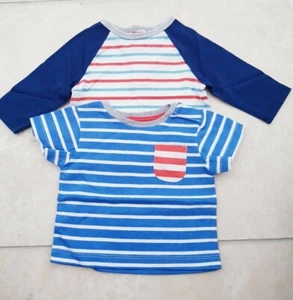 Mini Boden Baby Jungen Doppelpack Oberteile Größe 0-3 Monate Brandneu - Bild 1 von 3
