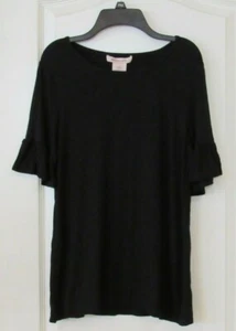 Prenda para mujer Philosophy con mangas volantes negra o azul talla S-XXL nueva con etiquetas precio de venta sugerido por el fabricante 58 USD - Imagen 1 de 6