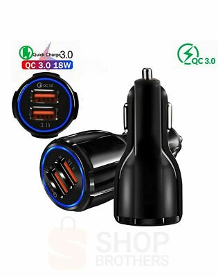 Cigarette Lighter 2 USB Adapter Charger Car Truck for Mobile Phone - Image 1 of 4