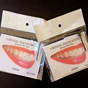 Tooth Gem Kits Genuine Crystals With Adhesive 5 Sparkle Stones In a Pack - Picture 1 of 2