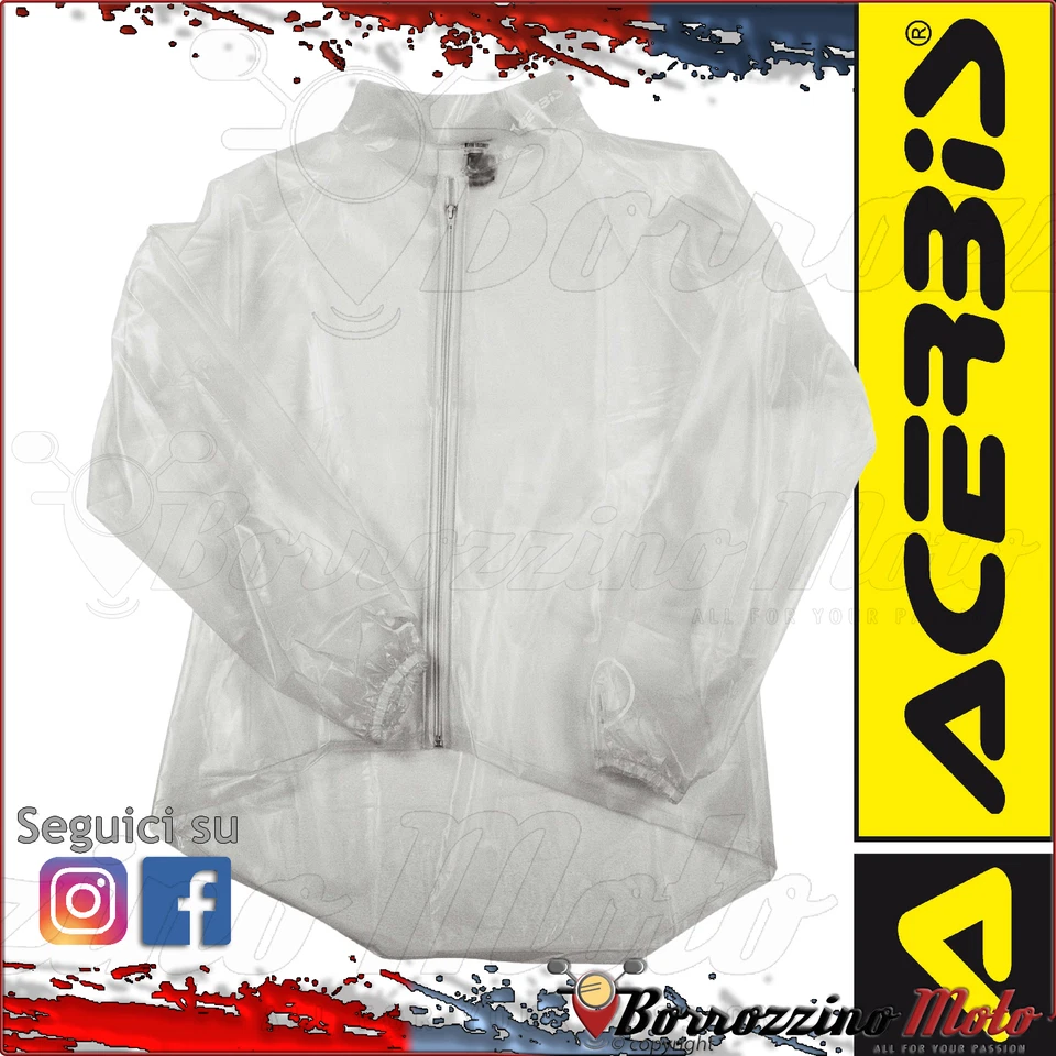 Chaqueta Ropa de Lluvia Impermeable ACERBIS Moto Ir Vehículo Todo Terreno TG Xs - Imagen 1 de 1