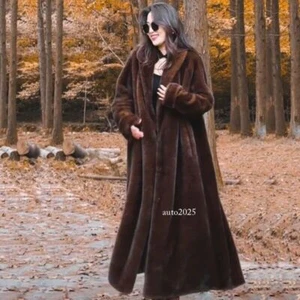 New Luxury Super Long Mink Fur Coat Young Womens Fur Mink Fur Coat Loose Fitting - Picture 1 of 26