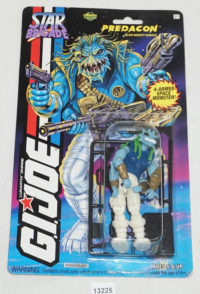 GI JOE 1994 PREDACON (v1) ALIEN BOUNTY HUNTER MINT ON CARD - Image 1 of 3