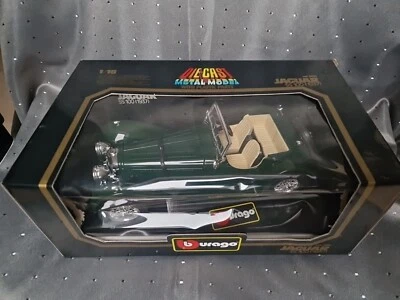 Bburago Burago 3006 Jaguar SS 100 1937 Grün 1:18 Mint MIB! OVP cod. 3006 - Bild 1 von 3