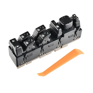 Interruptor de control de ventana principal de la puerta del conductor delantero para GMC Sierra 2003-2006 15883323 - Imagen 1 de 8