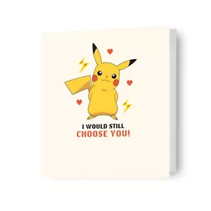 Linda tarjeta de San Valentín Pokemon Pikachu - Imagen 1 de 6