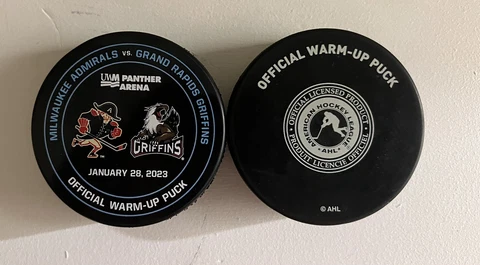 Milwaukee Admirals Official Warmup Puck 2022-23 Cover