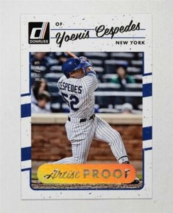 2017 Donruss Artists Proof #123 Yoenis Cespedes /10 - NM-MT