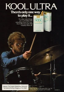 Anuncio impreso vintage 1982 Kool Ultra Solo hay una manera de tocarlo batería - Imagen 1 de 2