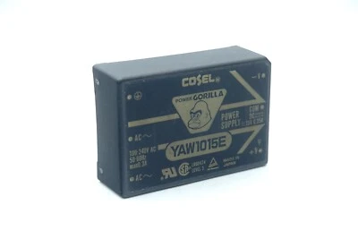 Cosel Power Gorilla YAW1015E AC/DC Converter 100-240v AC to 15v DC .35A 1 Pc NOS - Image 1 of 4