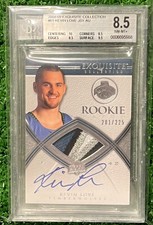 2008-09 Exquisite Kevin Love RPA RC 4 color rOoKiE Patch /225 BGS 8.5 w/ 10 AUTO