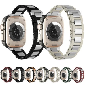 Correa magnética de metal y silicona para Apple Watch Series 10 9 8 7 6 5 Ultra 2 - Imagen 1 de 20