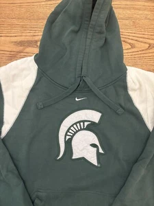 Felpa con cappuccio Nike Team Center Swoosh Michigan State Spartans taglia 2XL - Foto 1 di 7